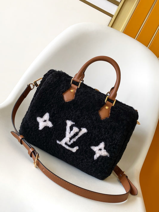 Fuzzy LV bag